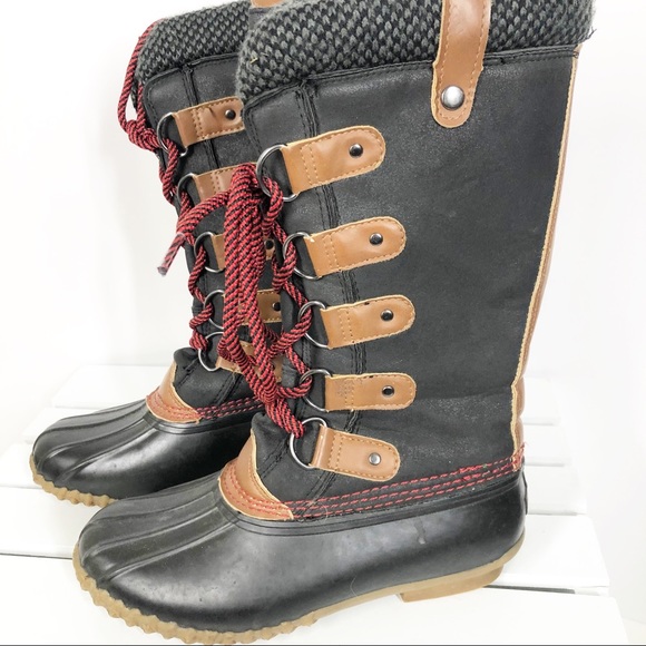 ESPRIT Belinda fuzzy lined DUCK winter boots size women’s 6 EUC WARM!! - Picture 2 of 9